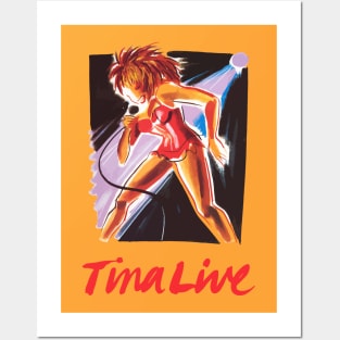 tina turner live retro Posters and Art